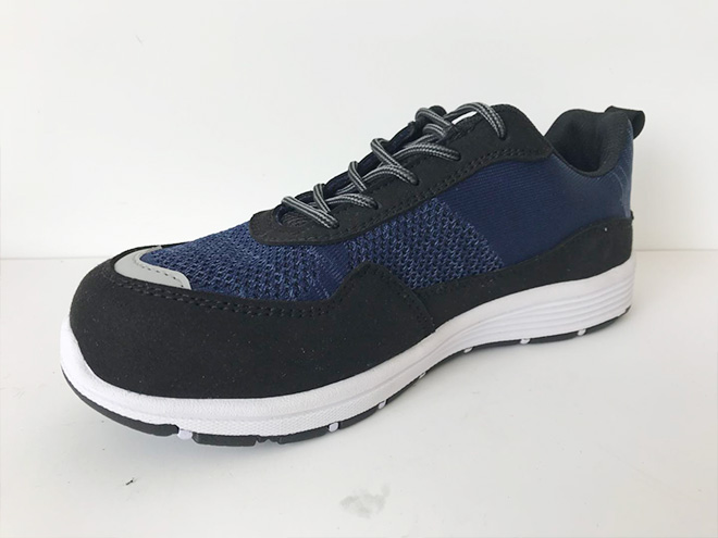 001 superlight weight safety shoes with flyknit and microfiber upper Eva Rubber sole